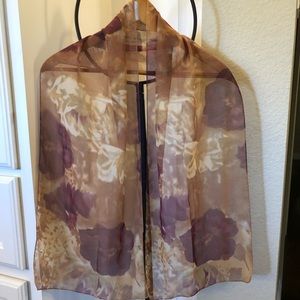 Vintage Purple Petals Scarf
